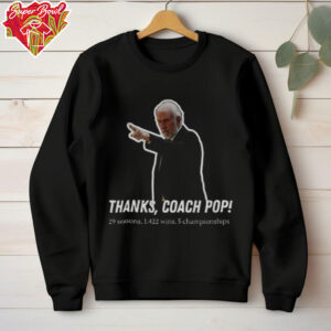 Gregg Popovich Retirement Tribute Thanks Coach Pop shirt