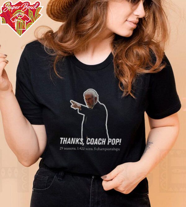 Gregg Popovich Retirement Tribute Thanks Coach Pop shirt