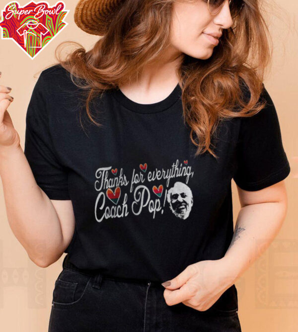 Gregg Popovich Thanks for evrerything Coach Pop shirt