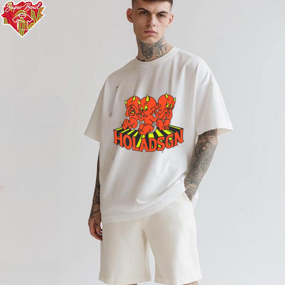 HOLADSGN Three Devils Graphic T Shirt HOLADSGN Three Devils Graphic T Shirt