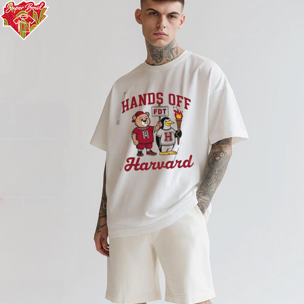 Hands Off Harvard FDT Steve Kerr Harvard bear and penguin shirt Hands Off Harvard FDT Steve Kerr Harvard bear and penguin shirt