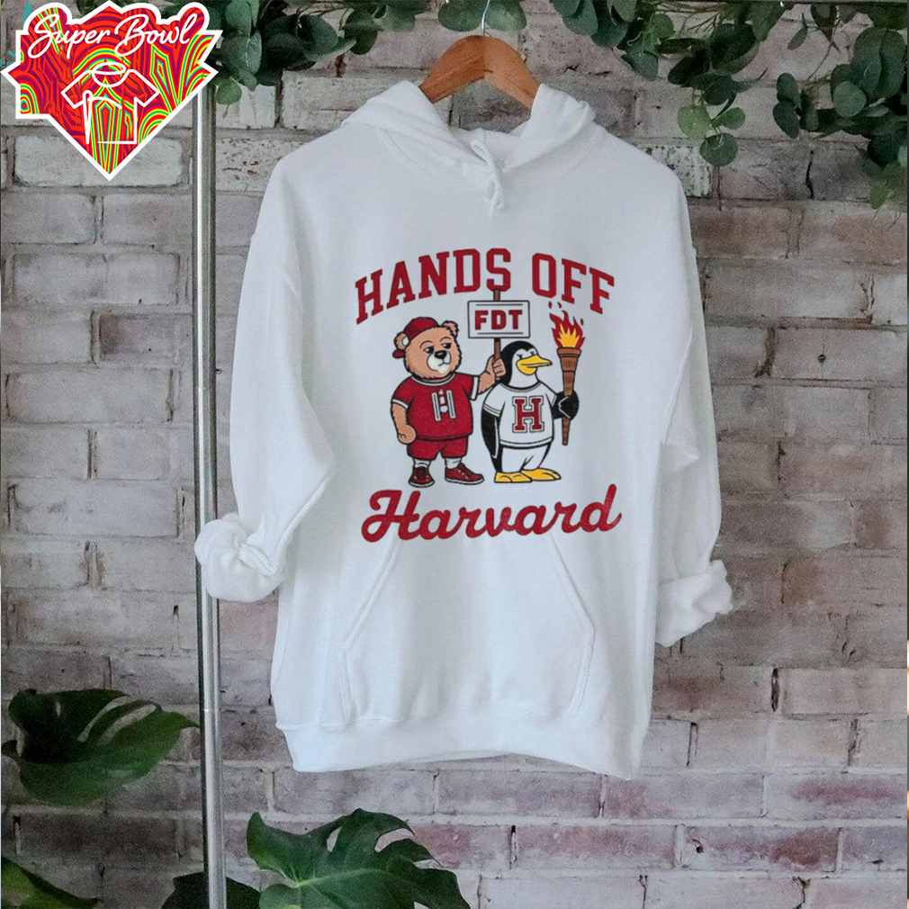 Hands Off Harvard FDT Steve Kerr Harvard bear and penguin shirt Hands Off Harvard FDT Steve Kerr Harvard bear and penguin shirt