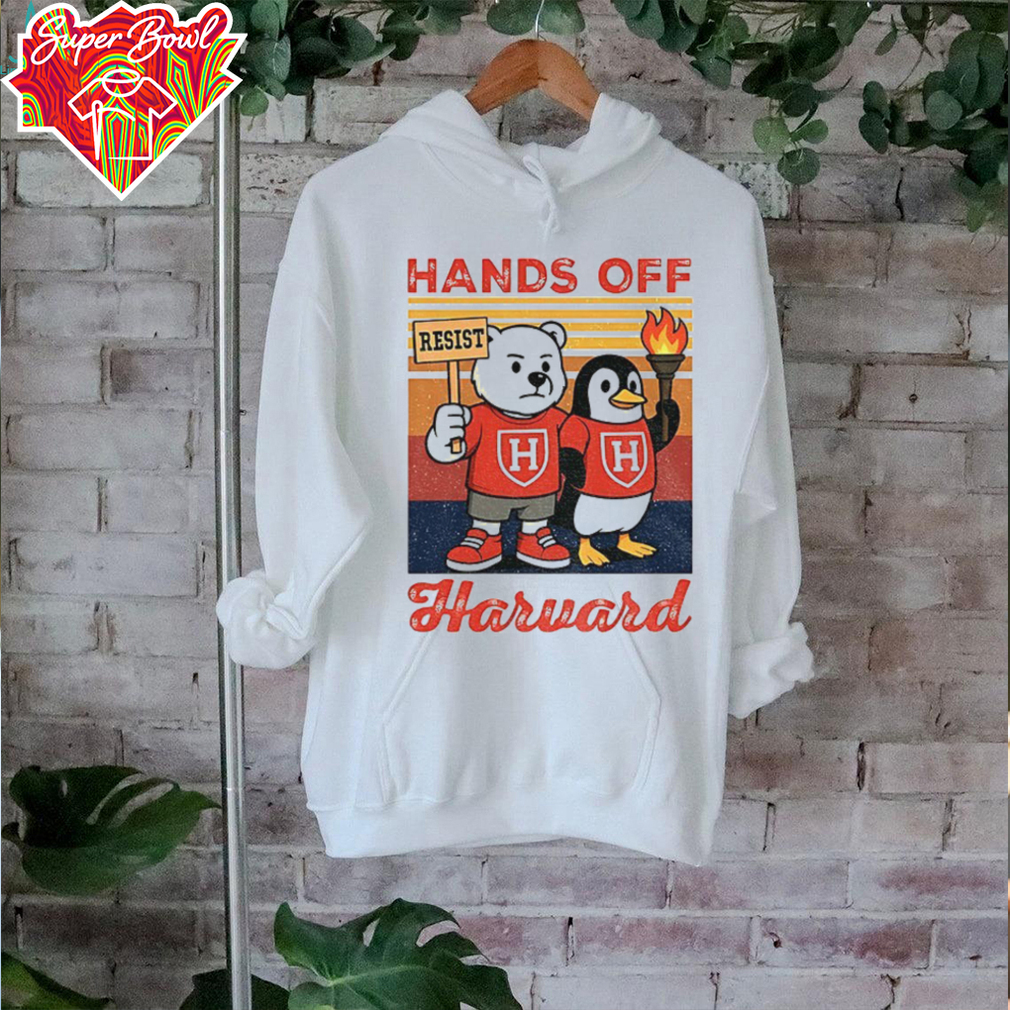 Hands Off Harvard subtle FDT bear and penguin vintage shirt Hands Off Harvard subtle FDT bear and penguin vintage shirt