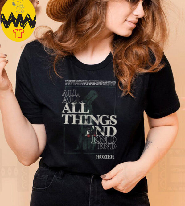 Hozier All Things End Tour 2025 T Shirt