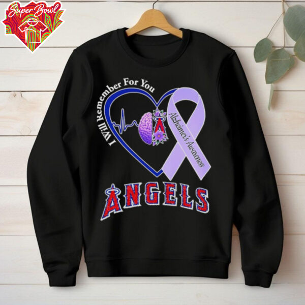 I will remember for you Alzheimer’s Awareness Los Angeles Angels shirt