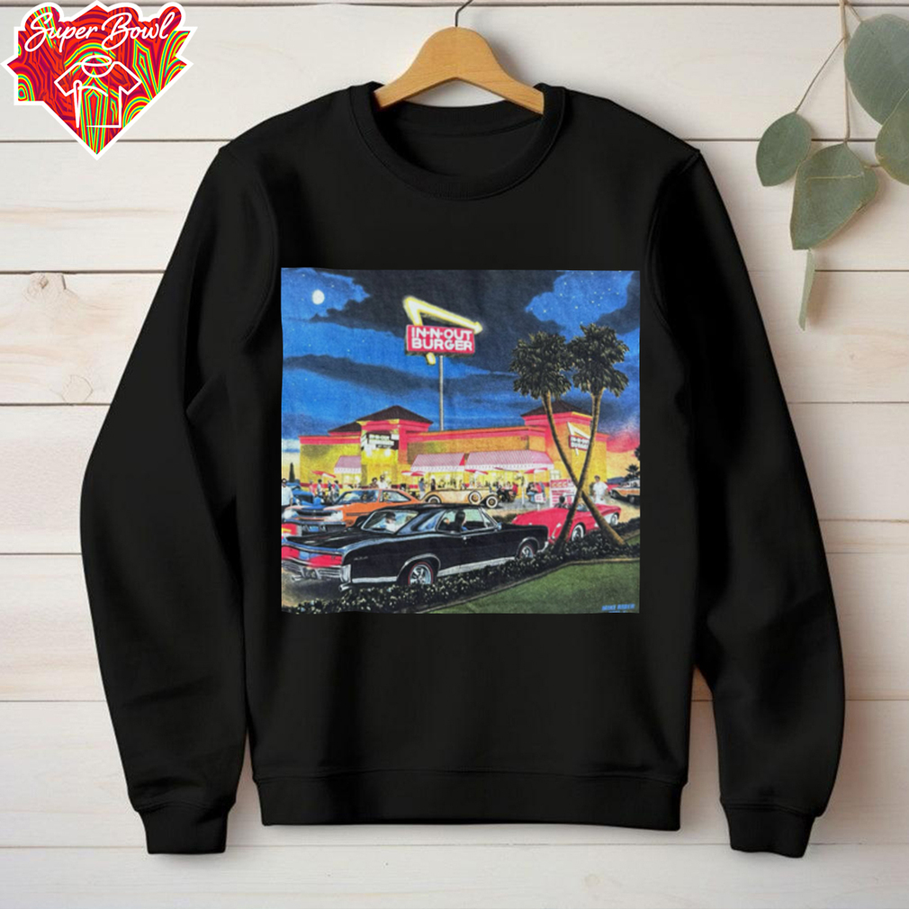 In N Out Burger Vintage Graphic with Classic Cars T Shirt In N Out Burger Vintage Graphic with Classic Cars T Shirt