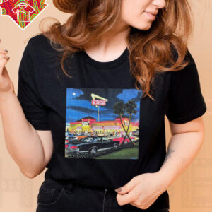 In N Out Burger Vintage Graphic with Classic Cars T Shirt