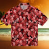 Gonzaga Bulldogs Floral Pineapple Blue Hawaiian Shirt