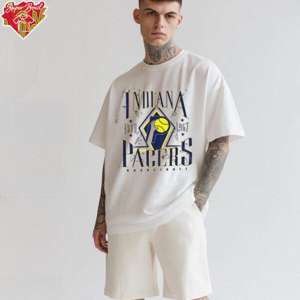 Indiana Pacers Basketball estd 1967 logo shirt
