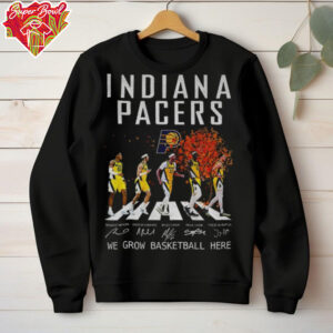 Indiana Pacers We Grow Basketball Here Abbey Road signature shirt
