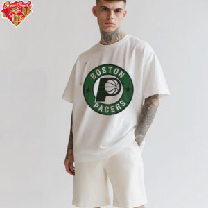 Indiana Pacers x Boston Celtics logo mashup shirt