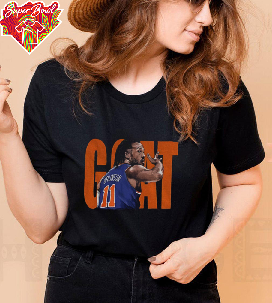 Jalen Brunson Goat New York Knicks NBA Basketball shirt Jalen Brunson Goat New York Knicks NBA Basketball shirt