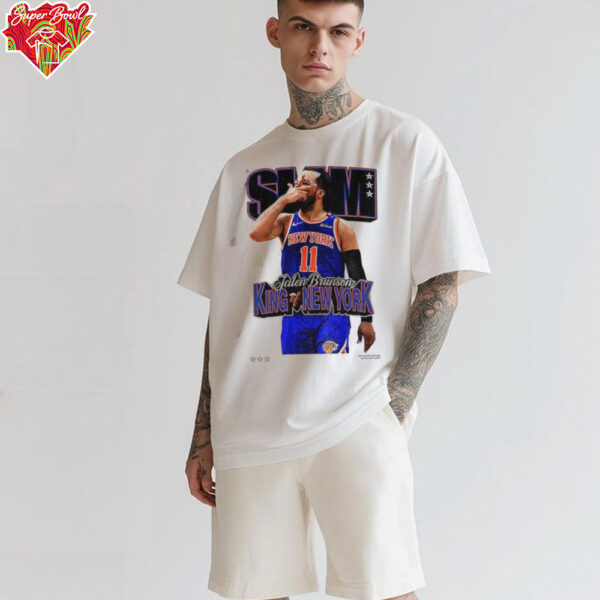 Jalen Brunson King of New York Knicks SLAM NBA Basketball shirt