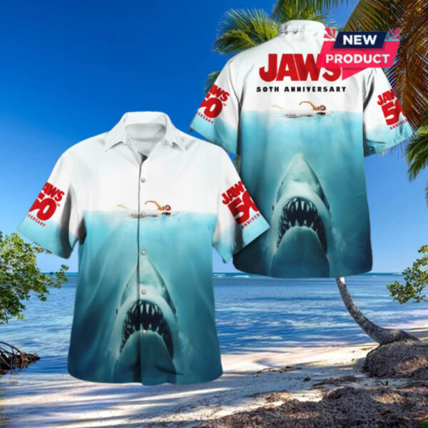 Jaws 50th Anniversary 2025 Summer Hawaiian Shirt