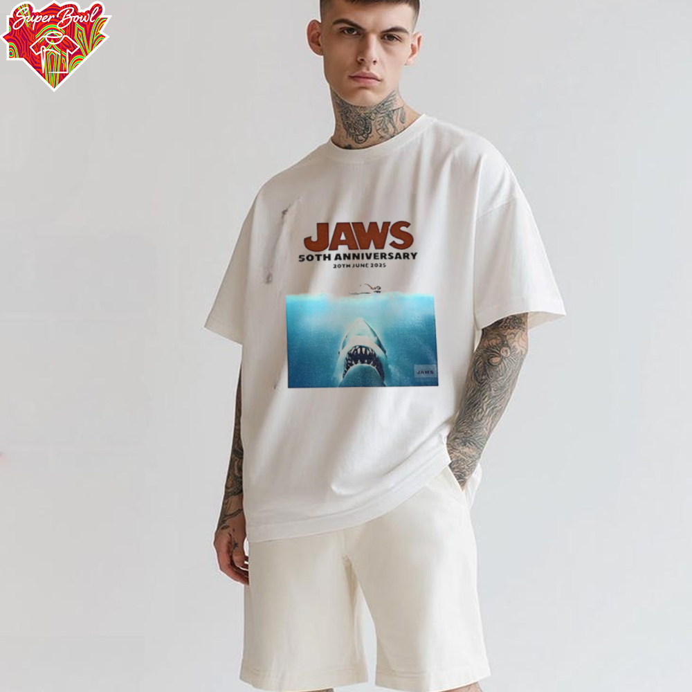Jaws 50th anniversary 20th June 2025 shirt Jaws 50th anniversary 20th June 2025 shirt