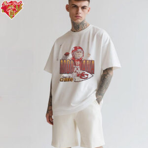 Joe Montana Kansas City Chiefs caricature cartoon shirt