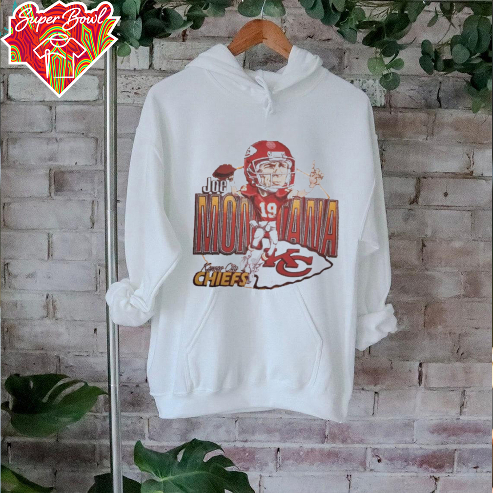 Joe Montana Kansas City Chiefs caricature cartoon shirt Joe Montana Kansas City Chiefs caricature cartoon shirt