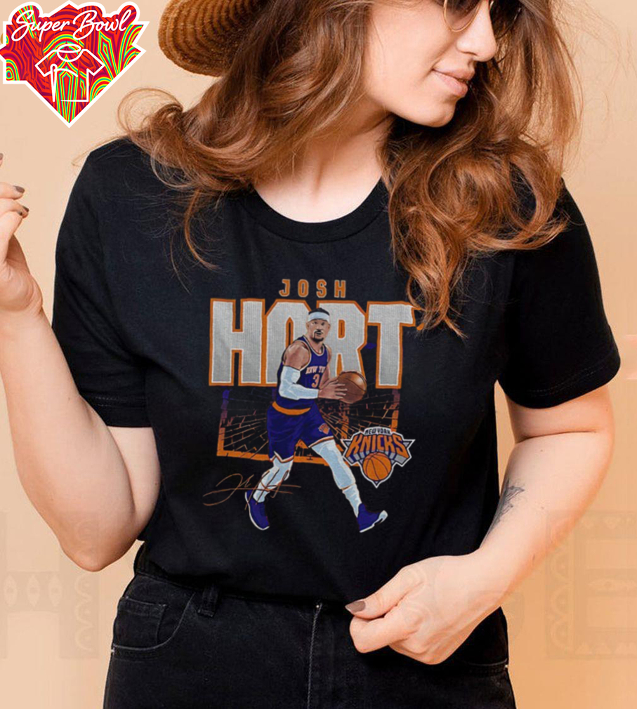Josh Hart New York Knicks NBA player basketball signature shirt Josh Hart New York Knicks NBA player basketball signature shirt