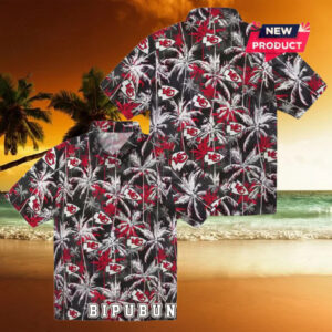 Kansas City Chiefs Palm Pattern Hawaiian Shirt