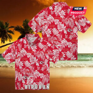Kansas City Chiefs Tropical Leaf Hawaiian Shirt