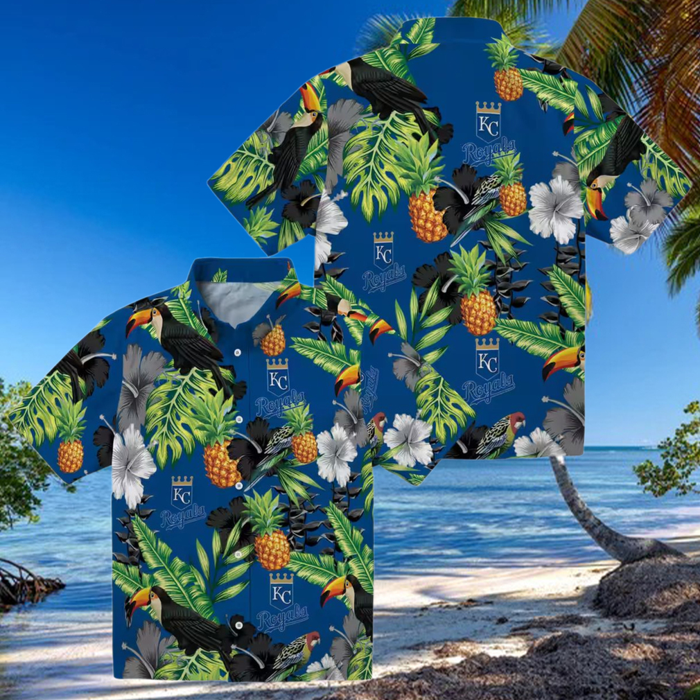 Kansas City Royals Baseball Hawaiian Shirt Stylish Black Green Corn Design Kansas City Royals Baseball Hawaiian Shirt Stylish Black Green Corn Design