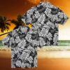 Kansas City Royals Black Hawaiian Shirt   Monstera Leaf, Beach & Game Day Outfit