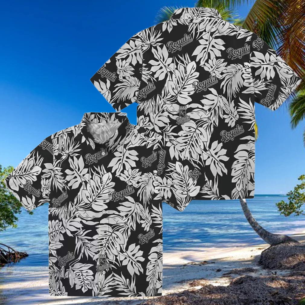 Kansas City Royals Black Hawaiian Shirt Monstera Leaf, Beach & Game Day Outfit Kansas City Royals Black Hawaiian Shirt Monstera Leaf, Beach & Game Day Outfit