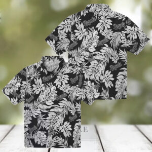 Kansas City Royals Black Hawaiian Shirt Monstera Leaf, Beach & Game Day Outfit
