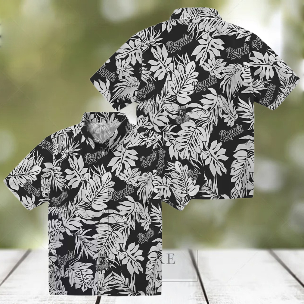 Kansas City Royals Black Hawaiian Shirt Monstera Leaf, Beach & Game Day Outfit Kansas City Royals Black Hawaiian Shirt Monstera Leaf, Beach & Game Day Outfit