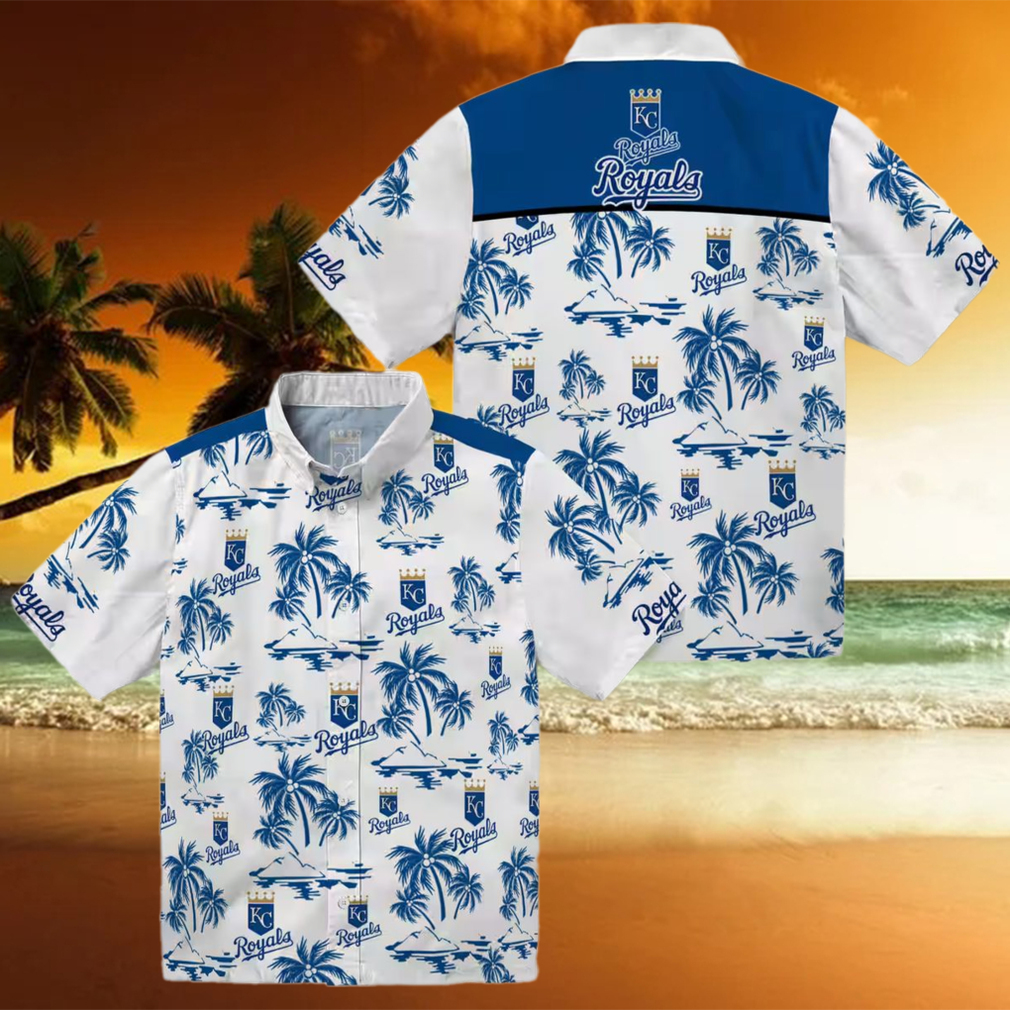 Kansas City Royals Island Print Hawaiian Shirt for Game Day Royal Blue Floral Print Kansas City Royals Island Print Hawaiian Shirt for Game Day Royal Blue Floral Print
