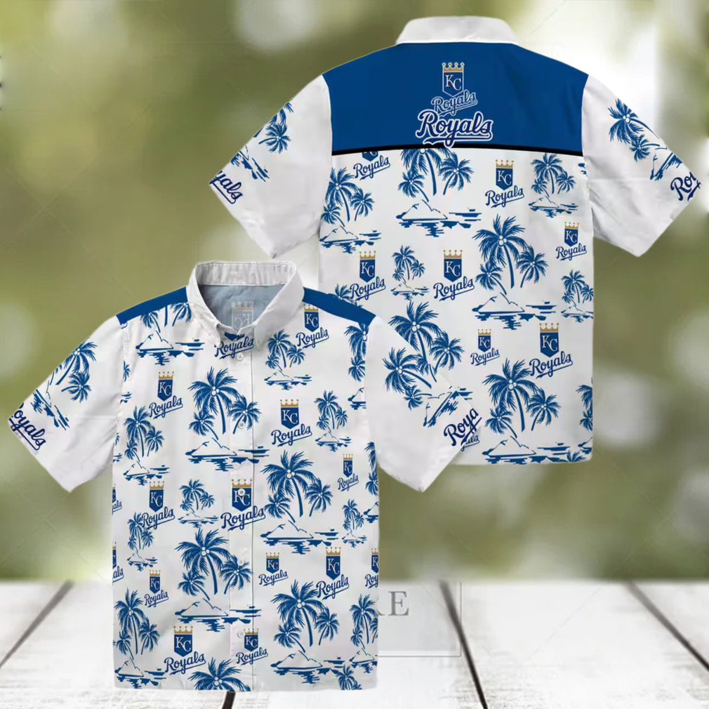 Kansas City Royals Island Print Hawaiian Shirt for Game Day Royal Blue Floral Print Kansas City Royals Island Print Hawaiian Shirt for Game Day Royal Blue Floral Print