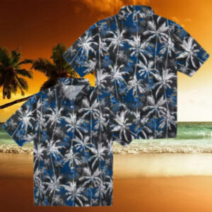 Kansas City Royals MLB Team Hawaiian Shirt Blue & Black Palm Print