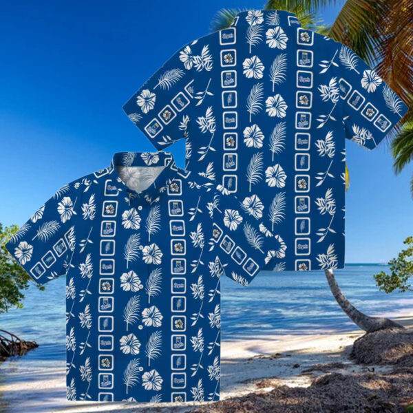 Kansas City Royals Tropical Aloha Hawaiian Shirt   Royal Blue & Floral Print
