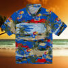 Kansas City Chiefs Palm Horizon Red Hawaiian Shirt
