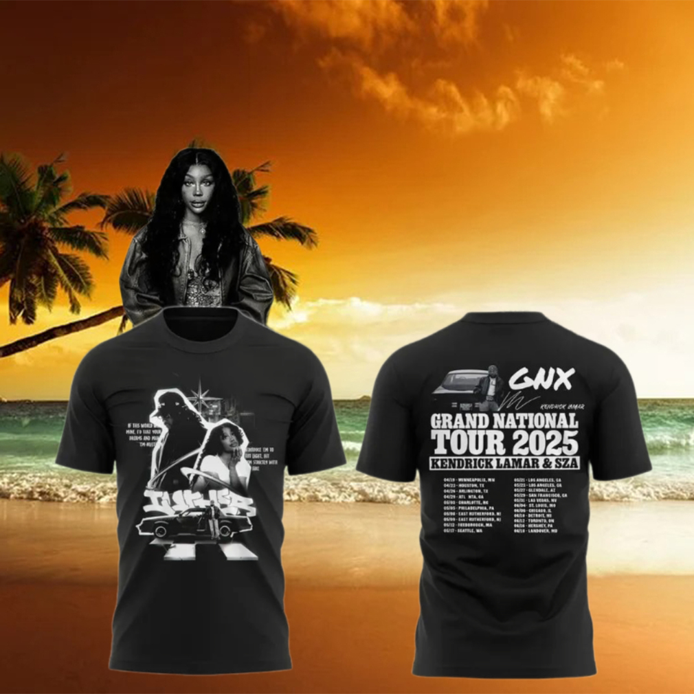 Kendrick Lamar x SZA Grand National Tour 2025 T Shirt Kendrick Lamar x SZA Grand National Tour 2025 T Shirt