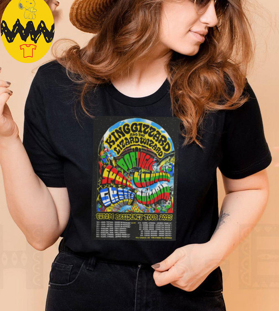 King Gizzard & The Lizard Wizard Europe Residency Tour 2025 Shirt King Gizzard & The Lizard Wizard Europe Residency Tour 2025 Shirt