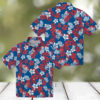LA Dodgers Blue Hawaiian Shirt   Floral Print Aloha Shirt for Baseball Fans