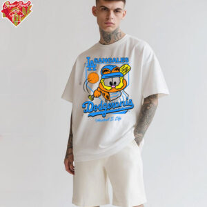 LA Sangales Dodgeronis Meatball Is Life Baseball Cartoon Graphic Tee