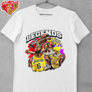 LeBron James Los Angeles Lakers Basketball NBA Legends the goat the mamba shirt