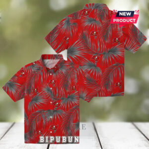Leafy Palms Tampa Bay Buccaneers Hawaiian Shirt