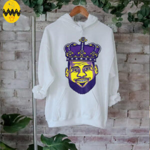Lebron James Los Angeles Lakers NBA Basketball King big head cartoon shirt