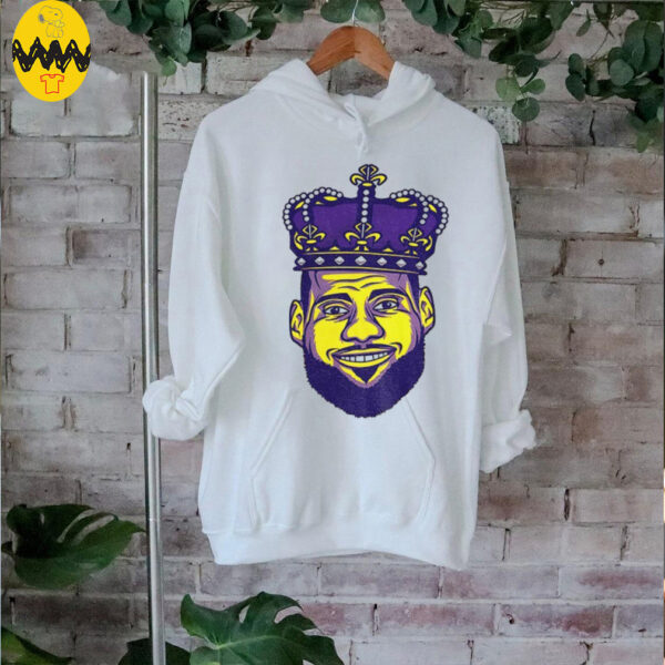 Lebron James Los Angeles Lakers NBA Basketball King big head cartoon shirt
