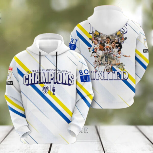 Leeds United 2025 Champions Special T Shirt