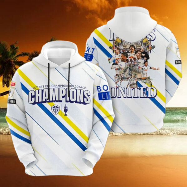 Leeds United 2025 Champions Special T Shirt