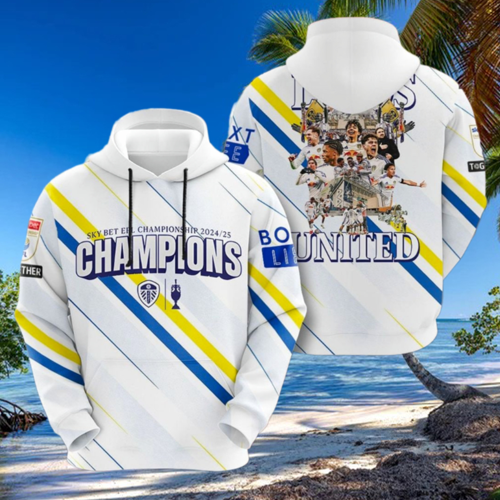 Leeds United 2025 Champions Special T Shirt Leeds United 2025 Champions Special T Shirt