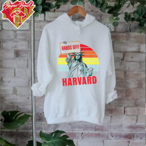 Liberty of Statue holding Hands Off Harvard vintage shirt