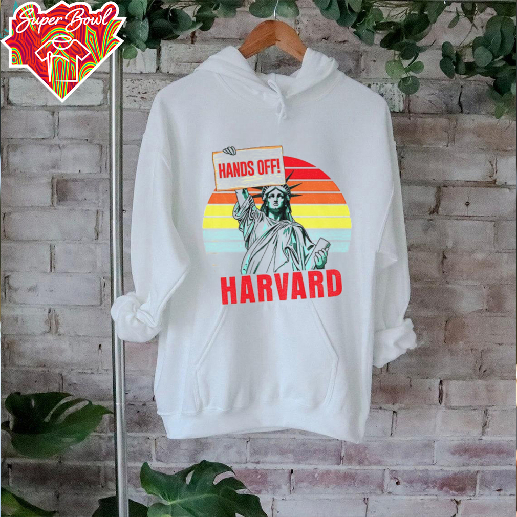 Liberty of Statue holding Hands Off Harvard vintage shirt Liberty of Statue holding Hands Off Harvard vintage shirt