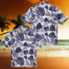 James Madison Dukes Floral Pineapple Purple Hawaiian Shirt