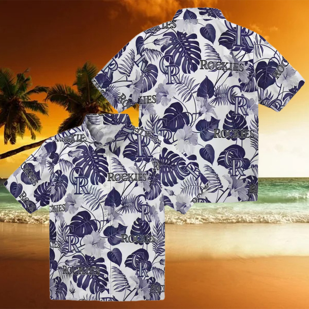 Limited Edition Colorado Rockies MLB Tropical Hawaiian Shirt Blue & White Aloha Beach Shirt Limited Edition Colorado Rockies MLB Tropical Hawaiian Shirt Blue & White Aloha Beach Shirt