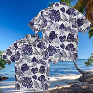 Limited Edition Colorado Rockies MLB Tropical Hawaiian Shirt Blue & White Aloha Beach Shirt